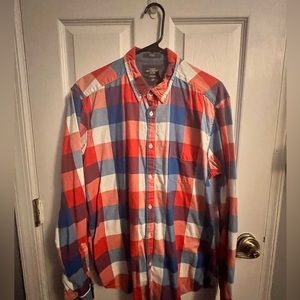 Men’s plaid long sleeve top H &M large